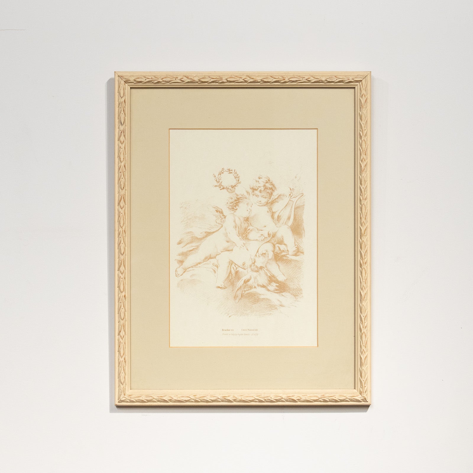 エミール・ワティエが描いた天使達 アートフレーム リトグラフ/23K-1[m