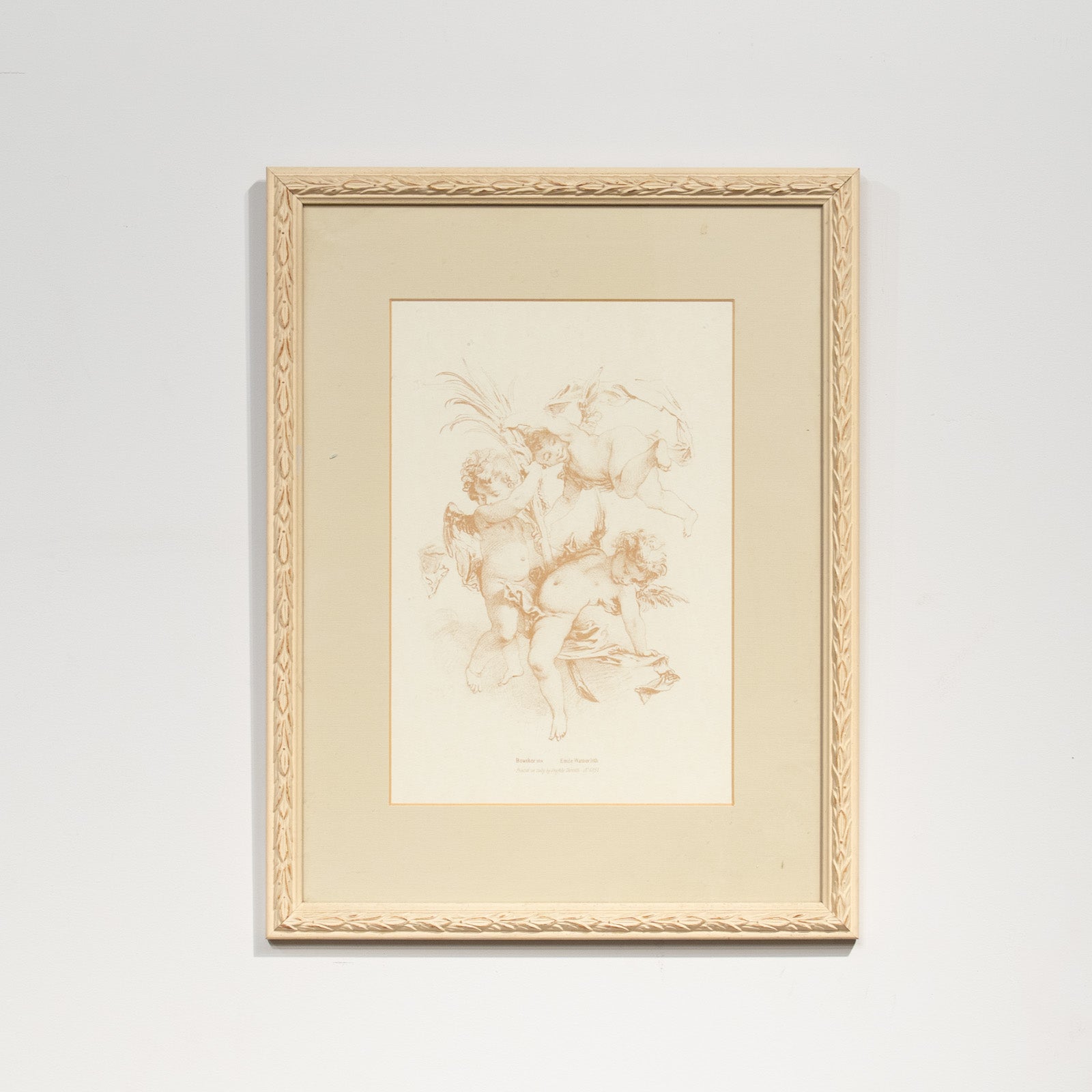 Emile Wattier エミール・ワティエ】美しい天使達が描かれた アート