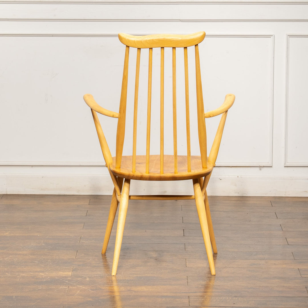 英国【ERCOL アーコール】スラッとしたハイバックが特徴的 ゴールドスミスアームチェア 369A Windsor ウインザー /25GB-10