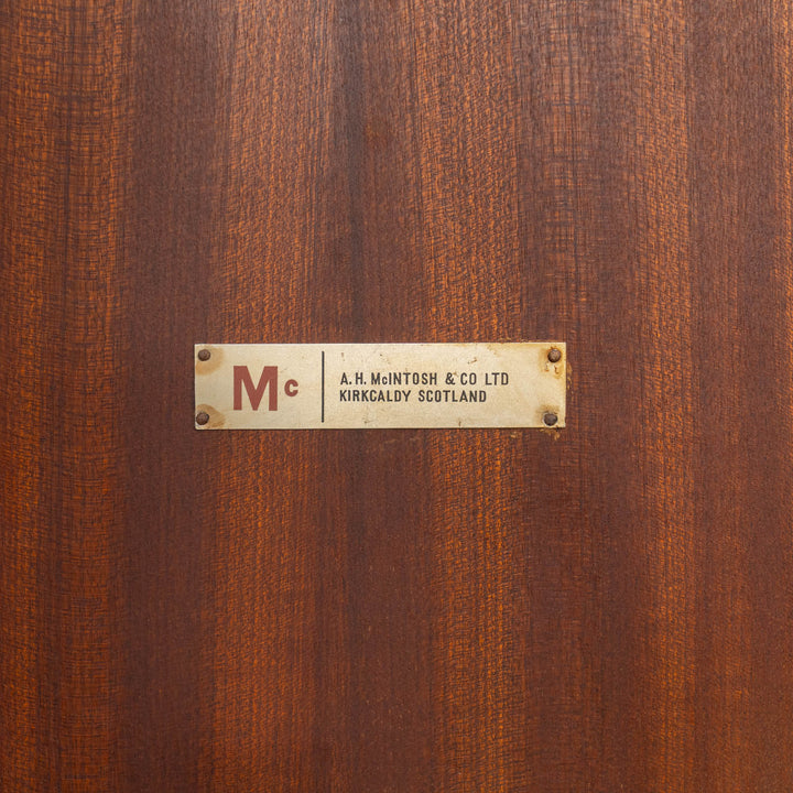 英国【A.H.McINTOSH マッキントッシュ】すっきりとしたシンプルなフォルム ラウンド エクステンション ダイニングテーブル /25G