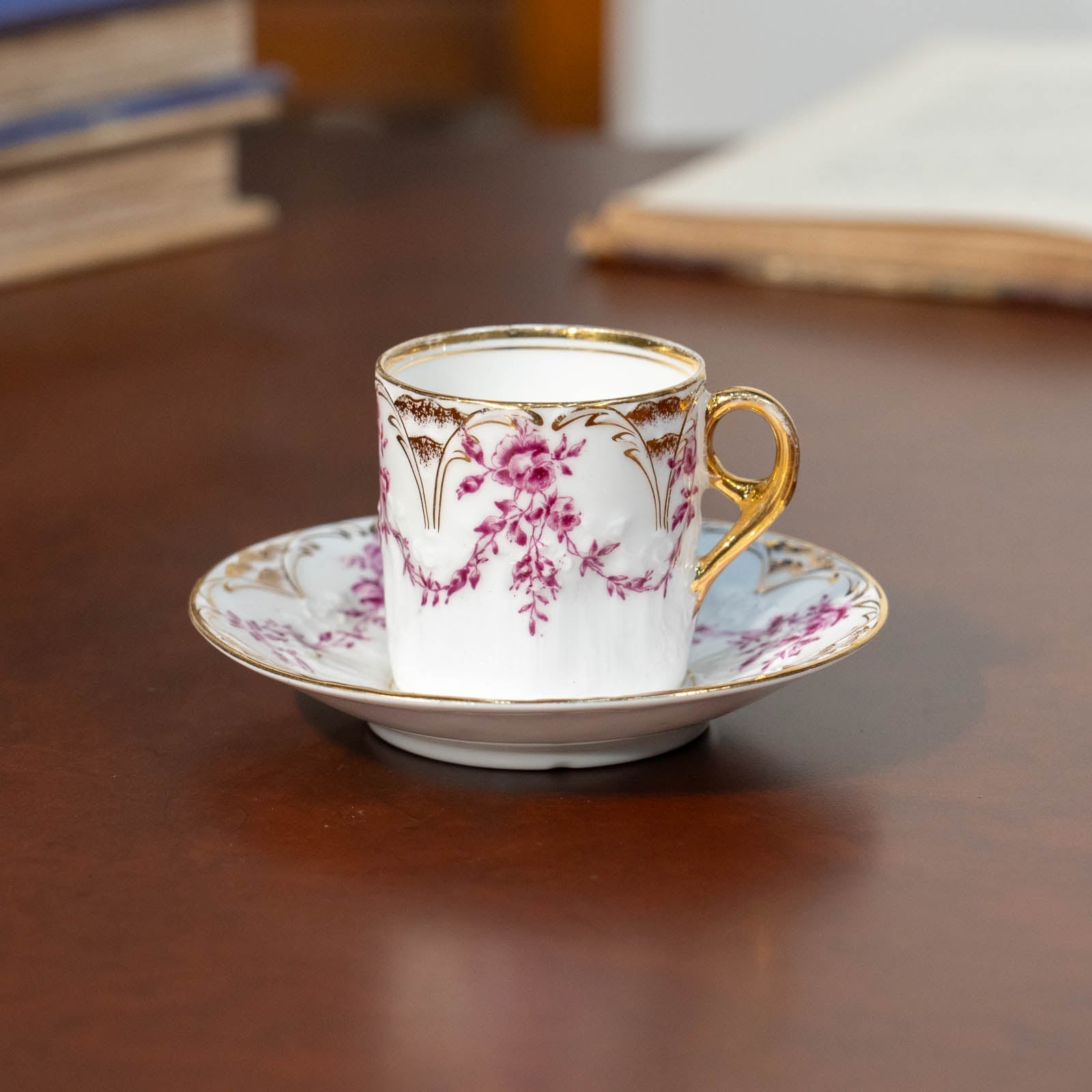 桃の節句に 春色のデミタスカップ＆ソーサー