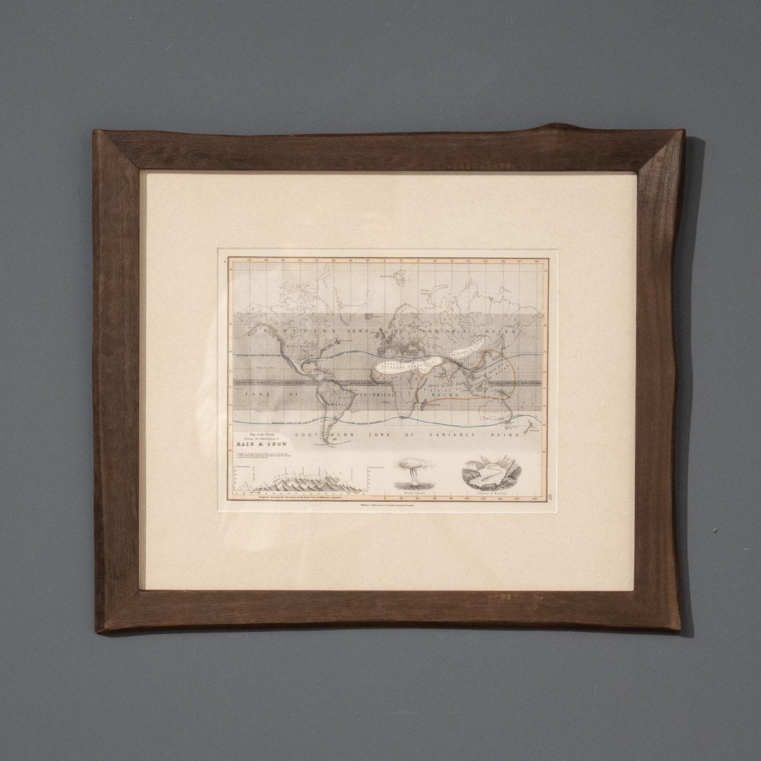 『Map of the World Shewing the Distribution of RAIN & SNOW』世界の雨と雪の分布図