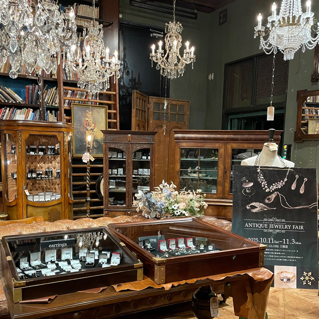 アンティークジュエリーフェア もいよいよ今週末まで 11月3日(月)迄にお越し下さい！