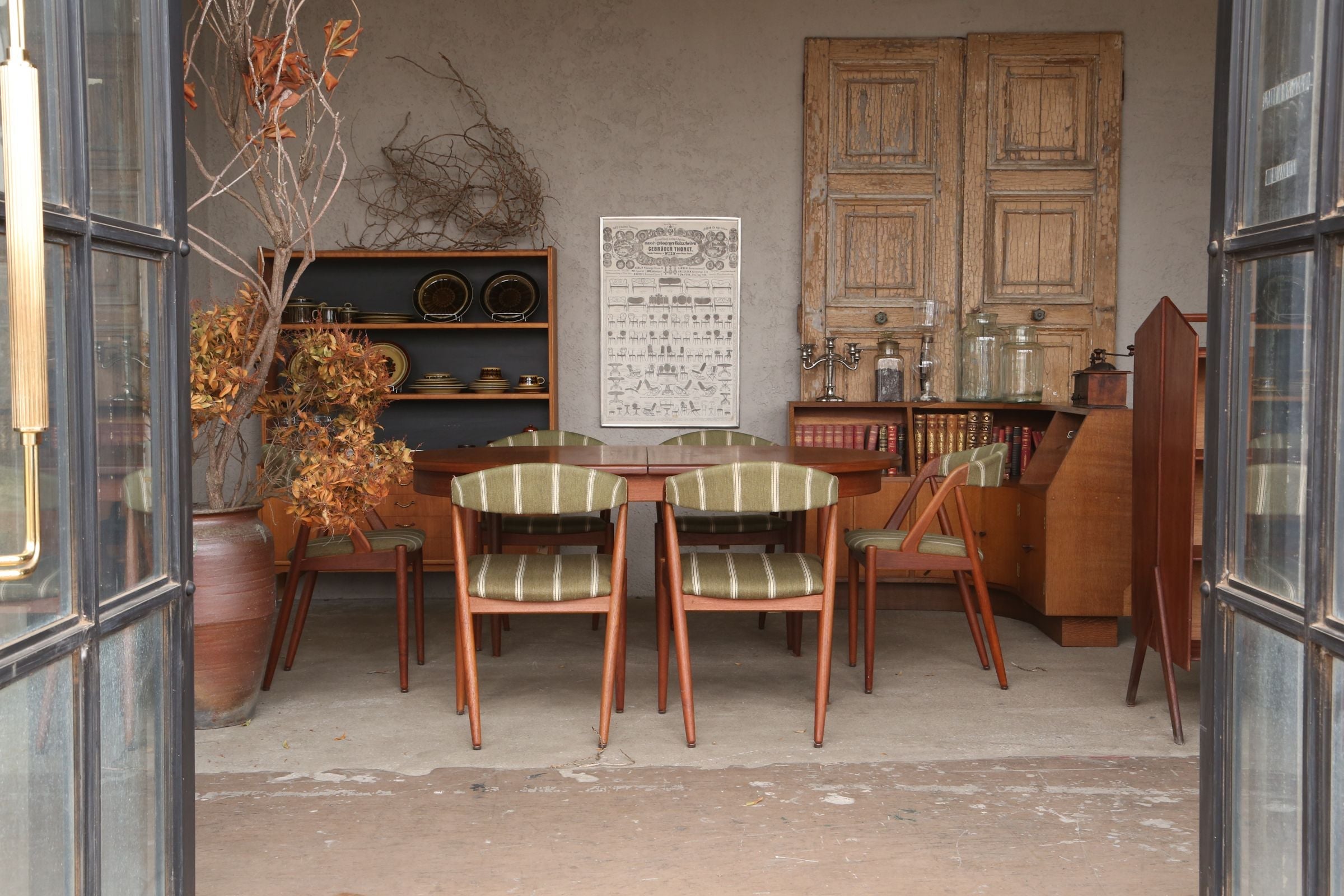 北欧ヴィンテージ スウェーデン製 パイン材 ワゴン トローリー サイド