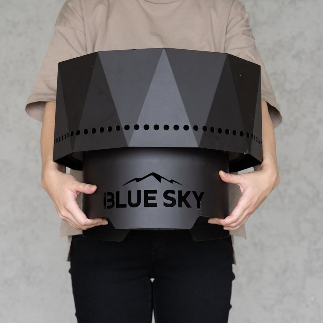 ◇二次燃焼！焚き火台 BLUE SKY OUTDOOR LIVING ポータブルファイヤーピット[m]