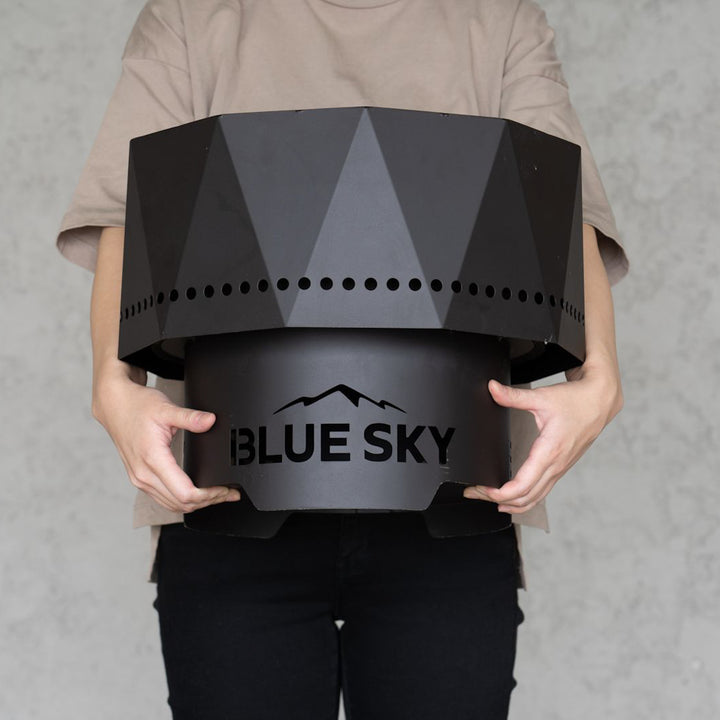 ◇二次燃焼！焚き火台 BLUE SKY OUTDOOR LIVING ポータブルファイヤーピット[m]