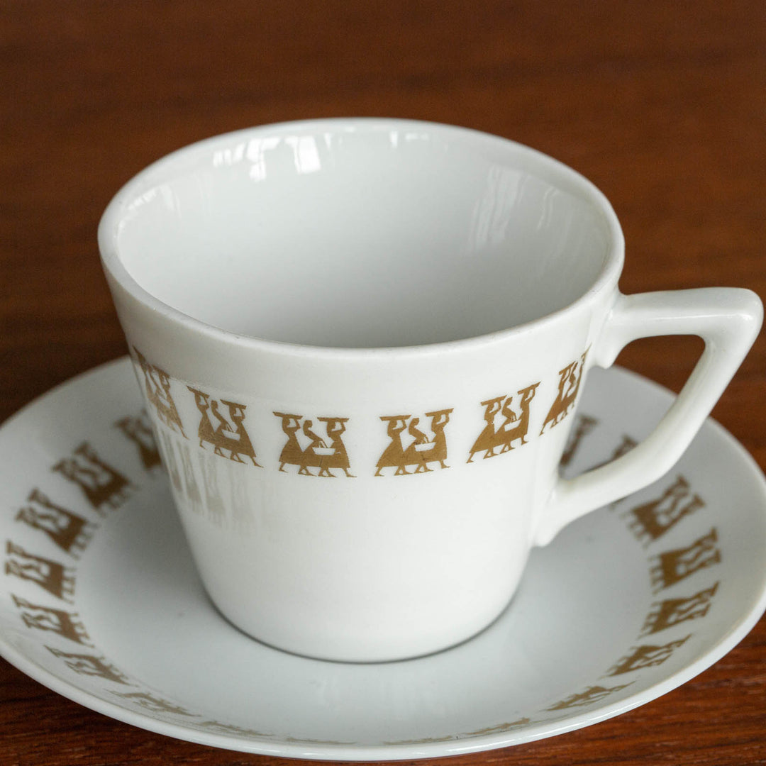 【ARABIA アラビア 】OTKのノベルティ コーヒーカップ＆ソーサー レアモデル /21G-1[m]