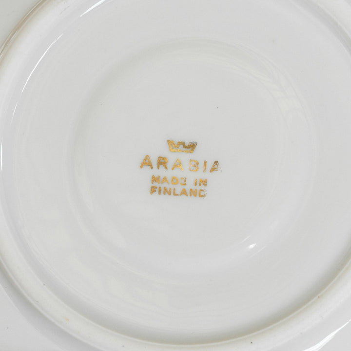 【ARABIA アラビア】薄いグレーがアクセント カップ＆ソーサー /21G-1[m]