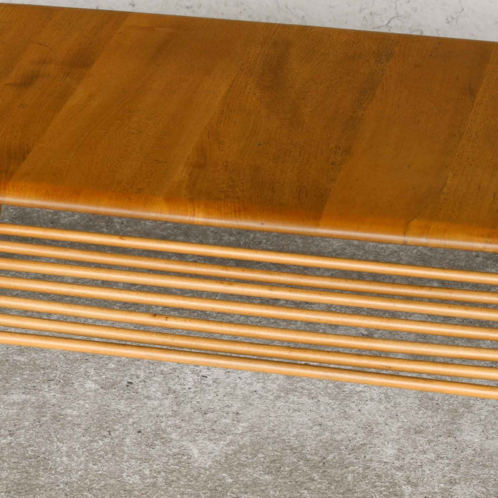 英国【ERCOL アーコール】マガジンラック付きで使いやすい エルム コーヒーテーブル No.398 /21H[m]