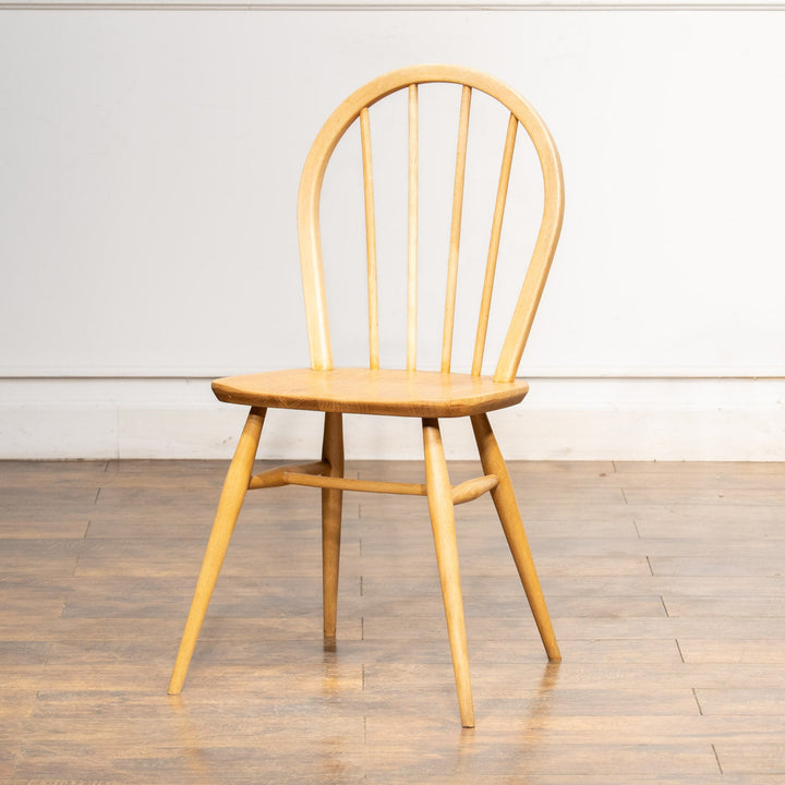 英国【ERCOL アーコール】エルム 4本スポーク フープバックチェア No.400 Windsor ウインザー /21H-11[m]
