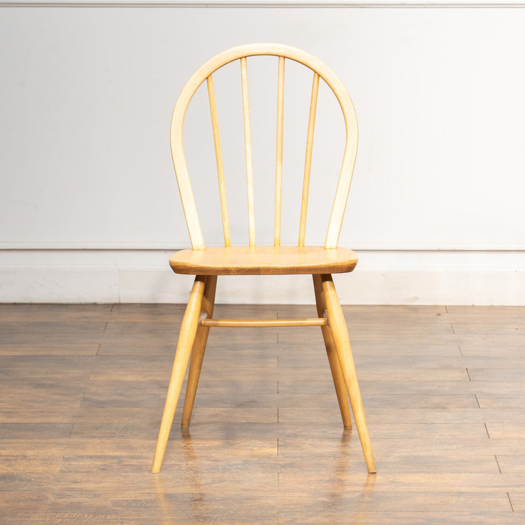英国【ERCOL アーコール】エルム 4本スポーク フープバックチェア No.400 Windsor ウインザー /21H-11[m]