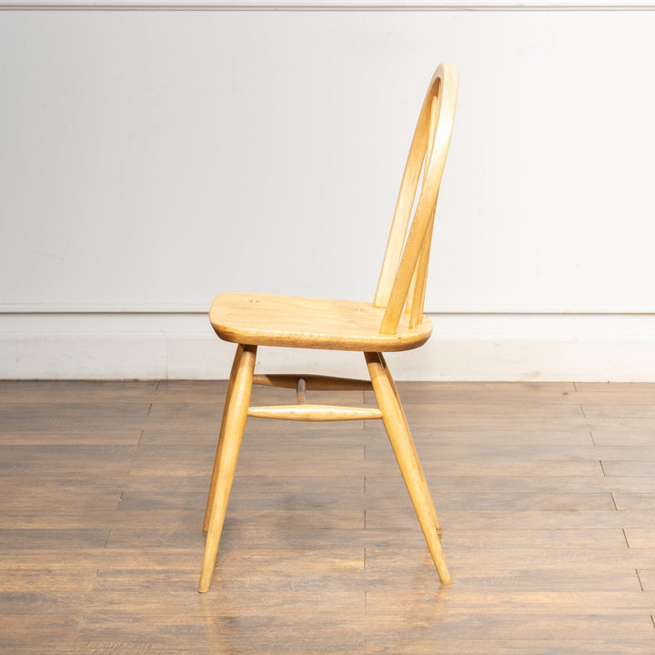 英国【ERCOL アーコール】エルム 4本スポーク フープバックチェア No.400 Windsor ウインザー /21H-11[m]
