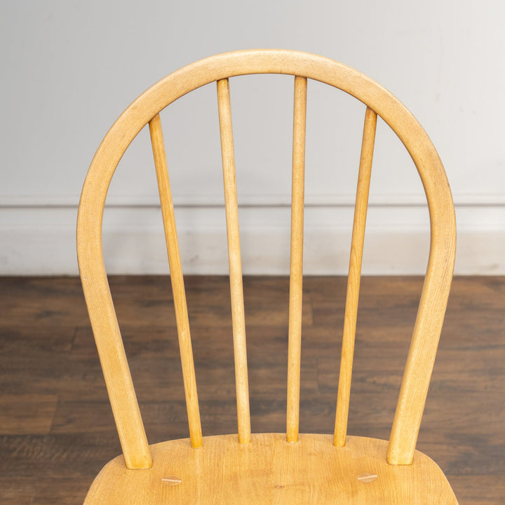 英国【ERCOL アーコール】エルム 4本スポーク フープバックチェア No.400 Windsor ウインザー /21H-11[m]