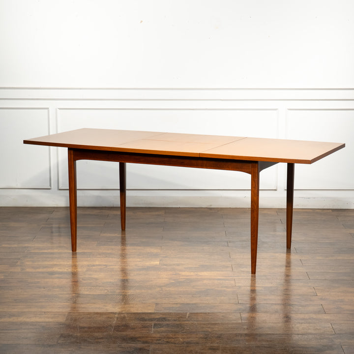 【EUROPA FURNITURE エウロパファニチャー】上質な北欧スタイル チーク エクステンション ダイニングテーブル /21H[m]