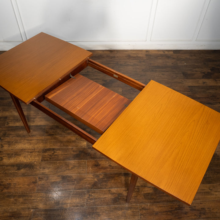 【EUROPA FURNITURE エウロパファニチャー】上質な北欧スタイル チーク エクステンション ダイニングテーブル /21H[m]