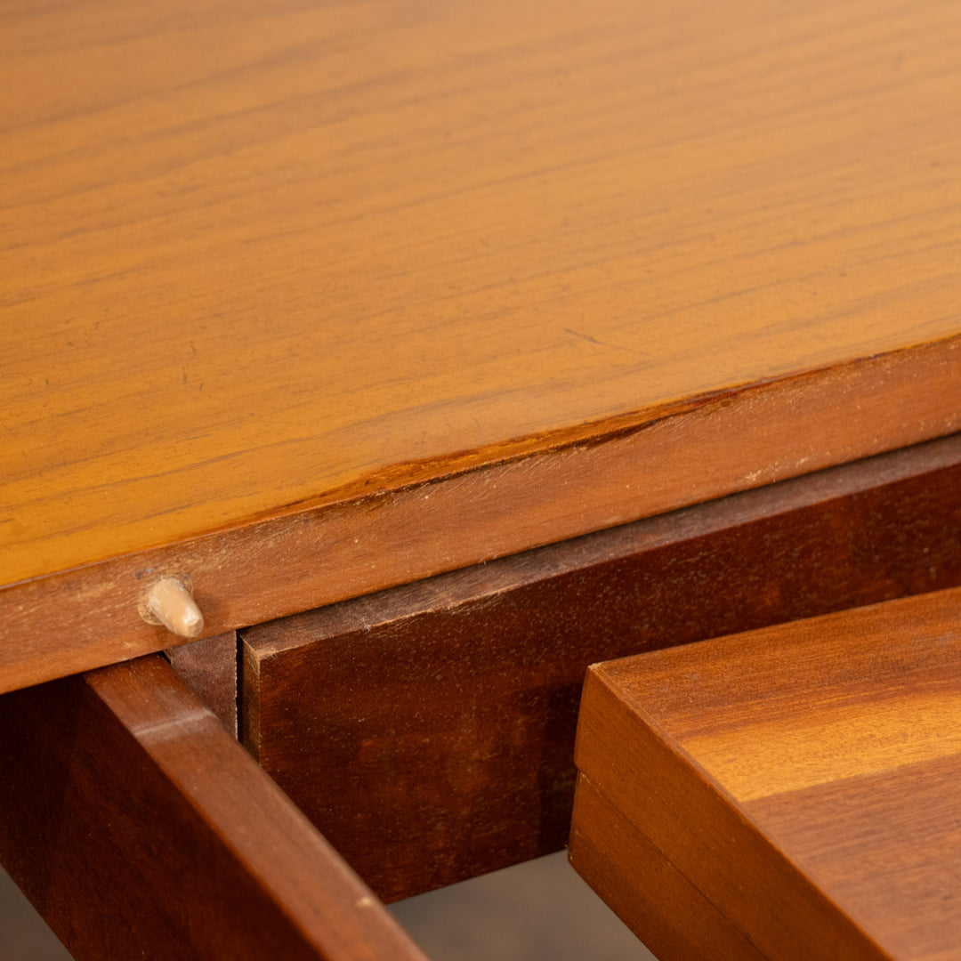 【EUROPA FURNITURE エウロパファニチャー】上質な北欧スタイル チーク エクステンション ダイニングテーブル /21H[m]