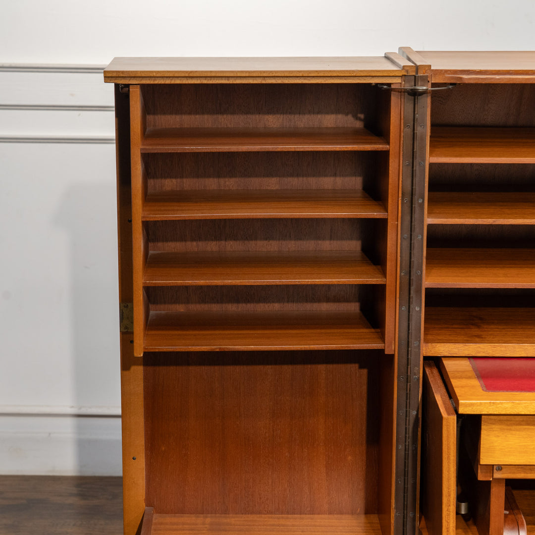 英国【Newcraft Ltd. ニュークラフト HOME OFFICE ホームオフィス】レアモデル 変形フォールディングデスク /21L