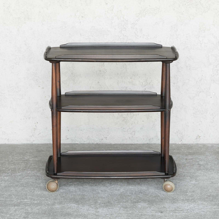 英国【ERCOL アーコール】伝統的な英国ティートローリースタイル トローリーワゴン No.458 Old Colonial オールドコロニアル /22B-1[m]