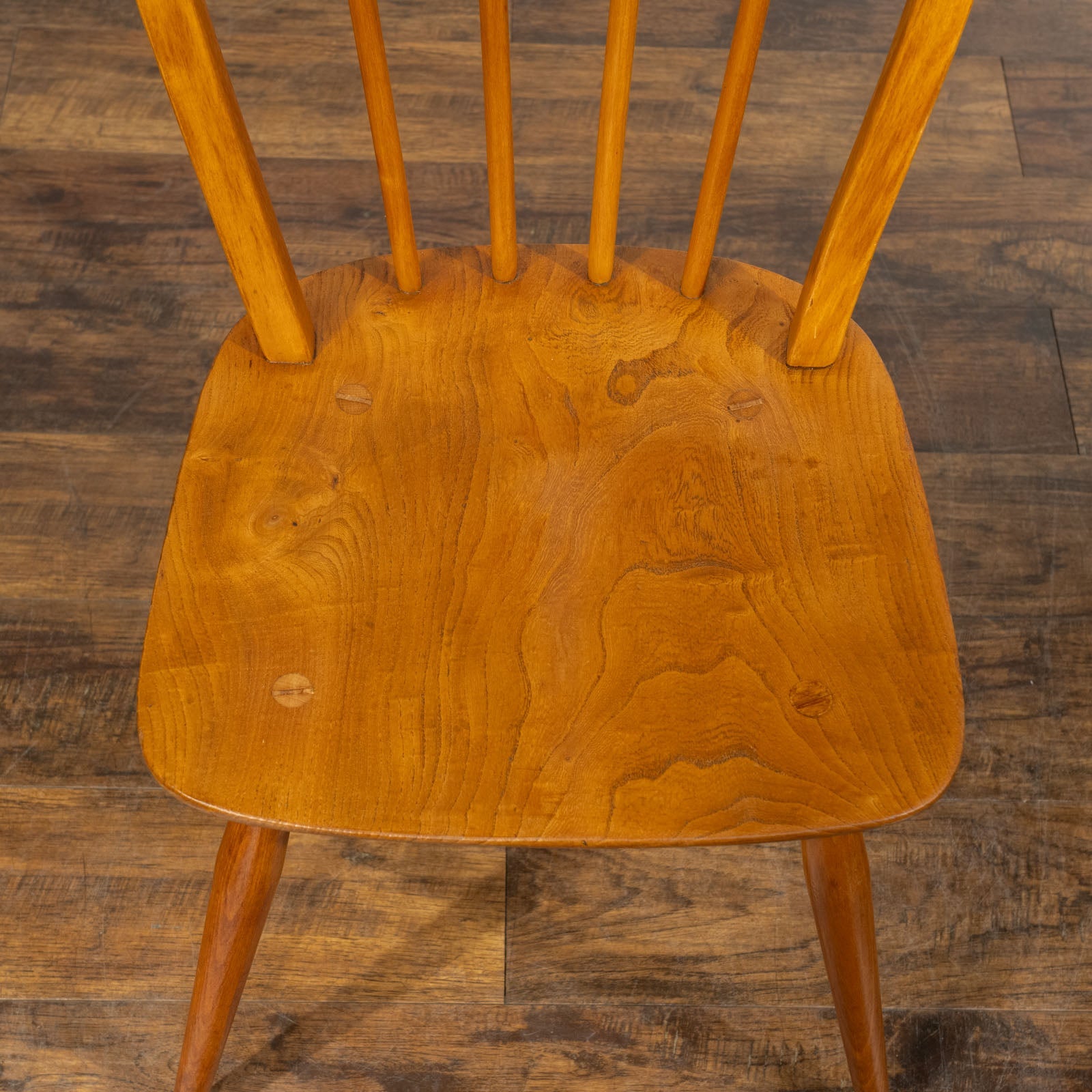 英国【ERCOL アーコール】エルム 4本スポーク フープバックチェア No