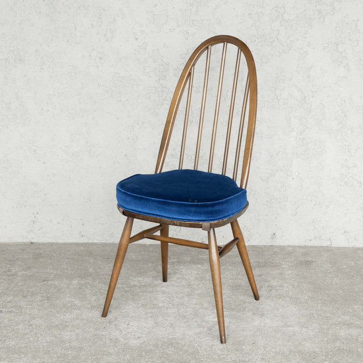 英国【ERCOL アーコール】曲木のボウバック 5本スポーク クエーカーチェア No.365 クッション付き Windsor ウインザー /22D-5 [m]