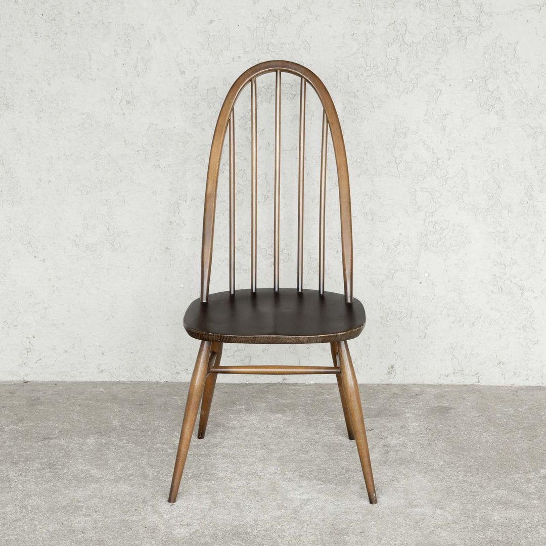 英国【ERCOL アーコール】曲木のボウバック 5本スポーク クエーカーチェア No.365 クッション付き Windsor ウインザー /22D-5 [m]