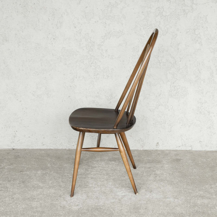 英国【ERCOL アーコール】曲木のボウバック 5本スポーク クエーカーチェア No.365 クッション付き Windsor ウインザー /22D-5 [m]