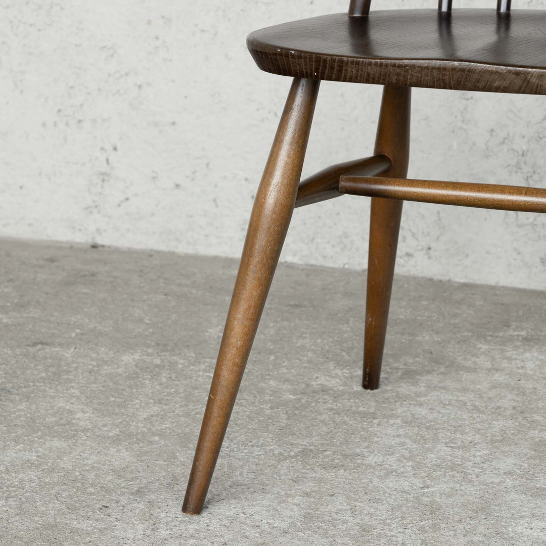 英国【ERCOL アーコール】曲木のボウバック 5本スポーク クエーカーチェア No.365 クッション付き Windsor ウインザー /22D-5 [m]