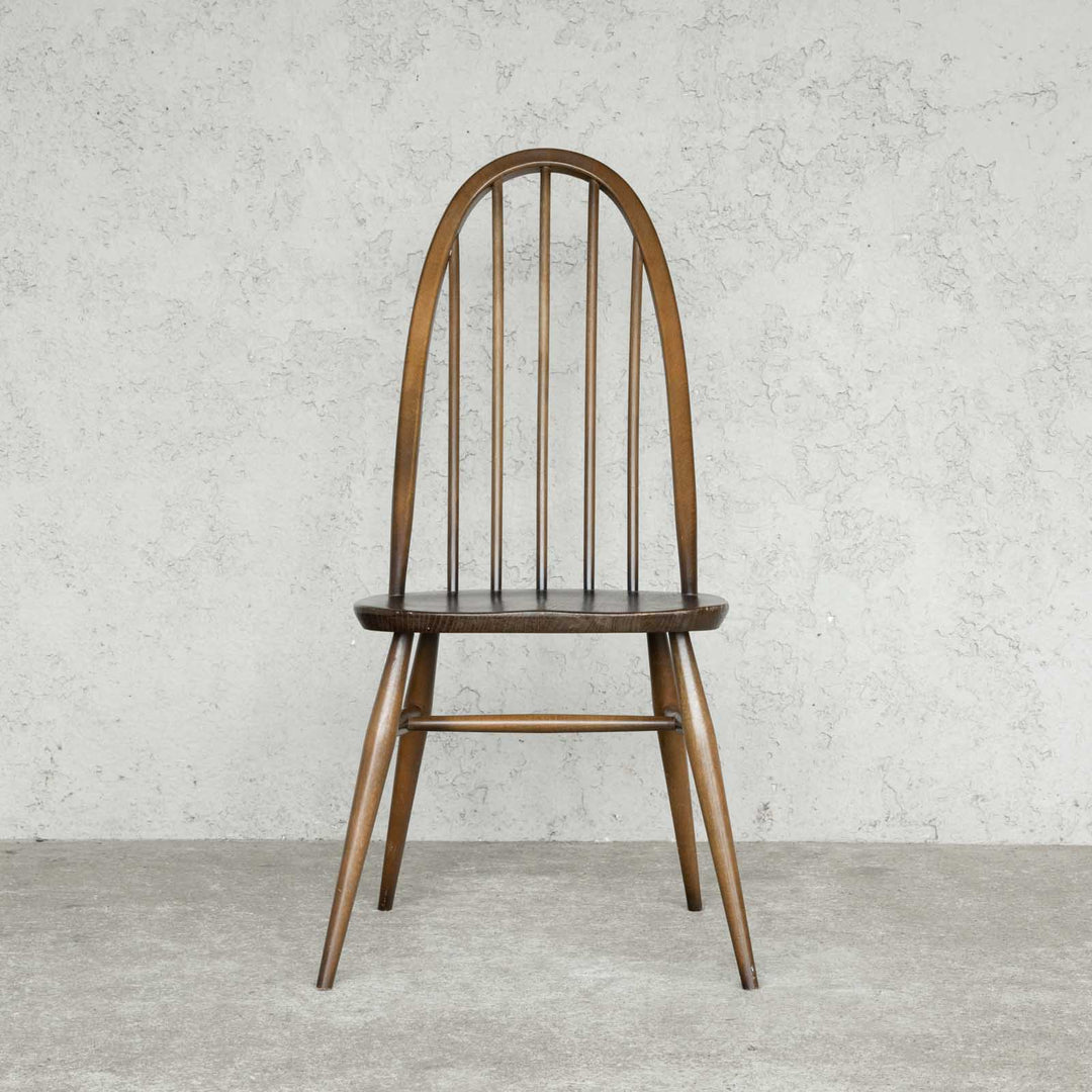 英国【ERCOL アーコール】曲木のボウバック 5本スポーク クエーカーチェア No.365 クッション付き Windsor ウインザー /22D-5 [m]