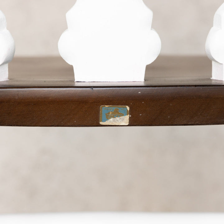 英国【ERCOL アーコール】ホワイトペイントがエレガントさを醸し出す シスルバックチェア No.375 /22E-3 [m]