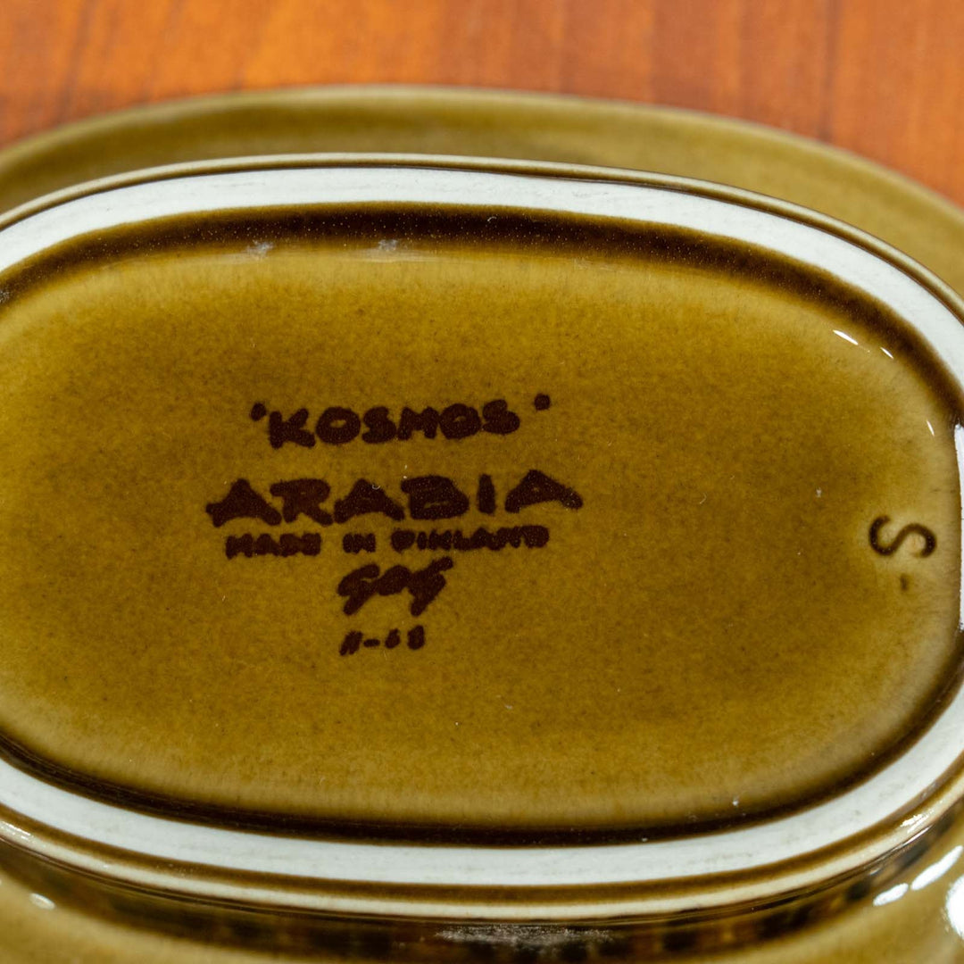 【ARABIA アラビア Kosmos コスモス】バターディッシュ 18×13cm /22J[m]