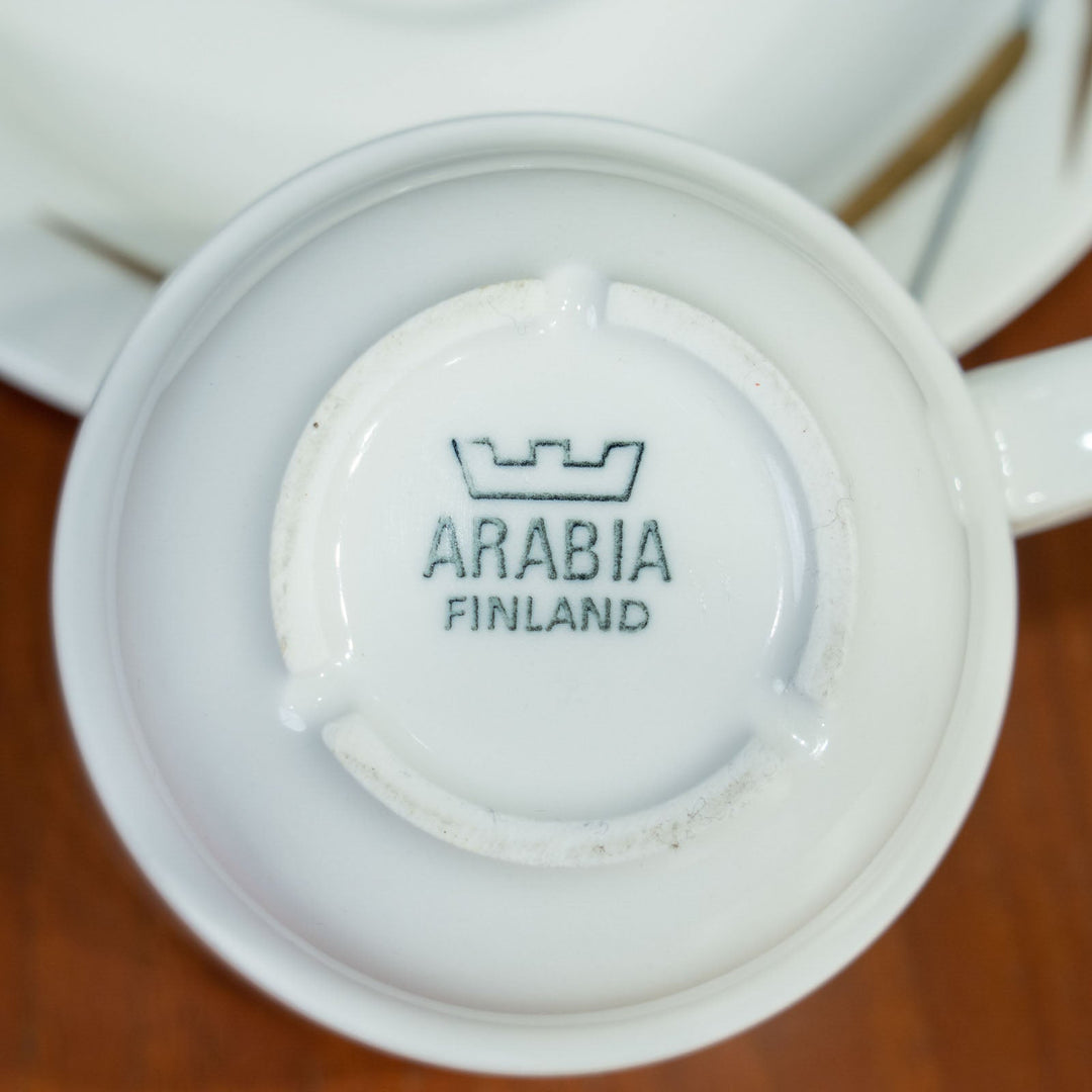 【ARABIA アラビア Arctica Resta アークティカ レスタ Hovi ホビ】コーヒーカップ&ソーサー KSRモデル[m]