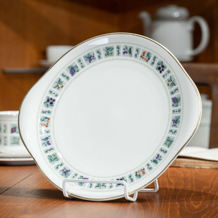 【ROYAL DOULTON ロイヤルドルトン TAPESTRY タペストリー】ブレッド&バタープレート 26×24cm [m]