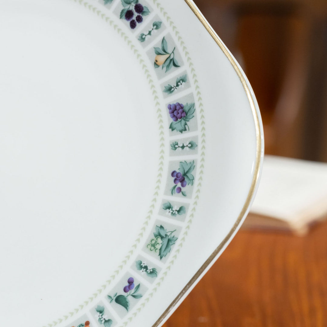【ROYAL DOULTON ロイヤルドルトン TAPESTRY タペストリー】ブレッド&バタープレート 26×24cm [m]