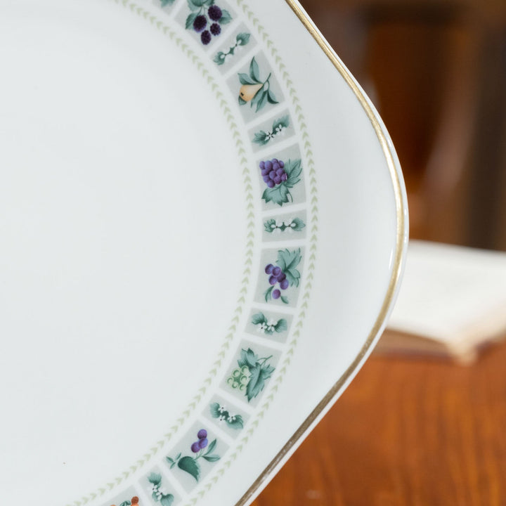【ROYAL DOULTON ロイヤルドルトン TAPESTRY タペストリー】ブレッド&バタープレート 26×24cm [m]