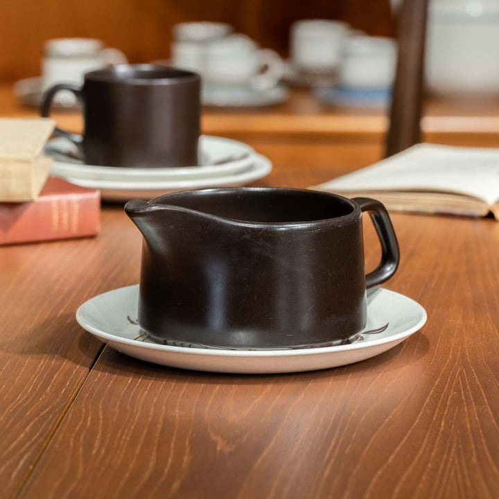 【J&G MEAKIN ミーキン MAIDSTONE メイドストーン Whispering ウィスパリング】ソースボート&スタンド[m]