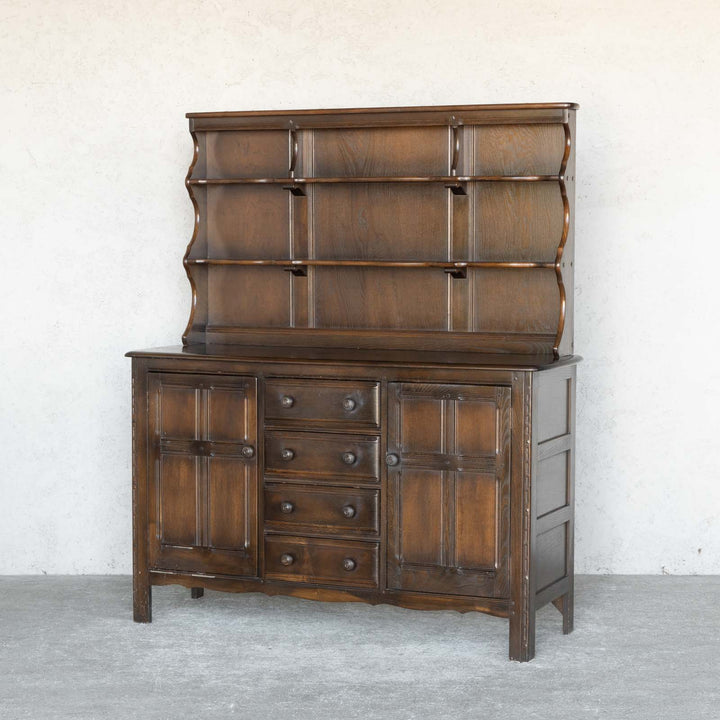 英国【ERCOL アーコール】伝統的な気品あふれるデザイン オープンカップボード Old Colonial オールドコロニアル /22I[m]