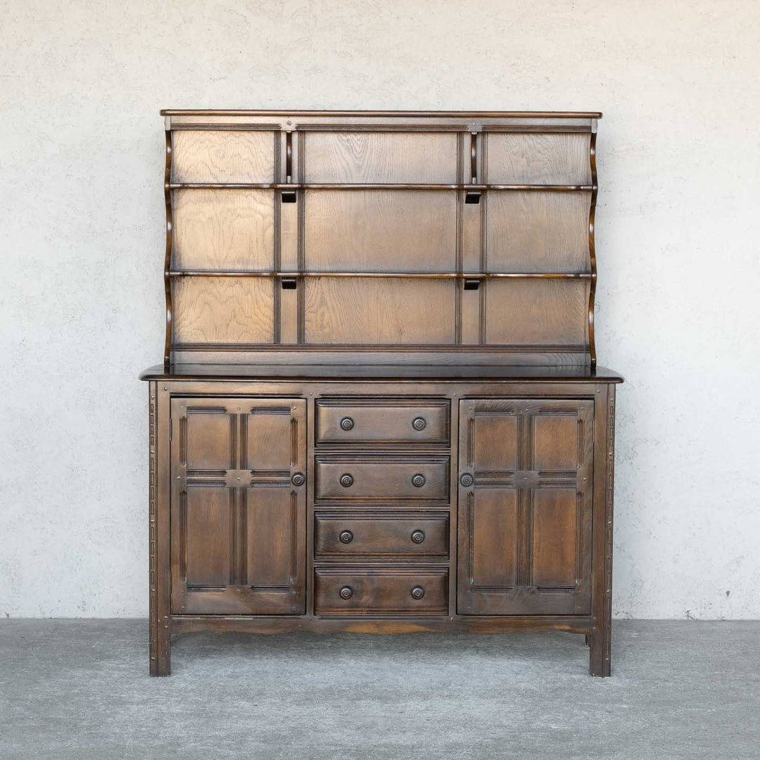 英国【ERCOL アーコール】伝統的な気品あふれるデザイン オープンカップボード Old Colonial オールドコロニアル /22I[m]