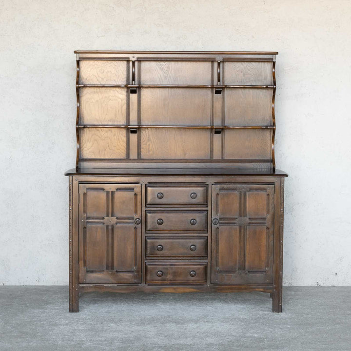 英国【ERCOL アーコール】伝統的な気品あふれるデザイン オープンカップボード Old Colonial オールドコロニアル /22I[m]