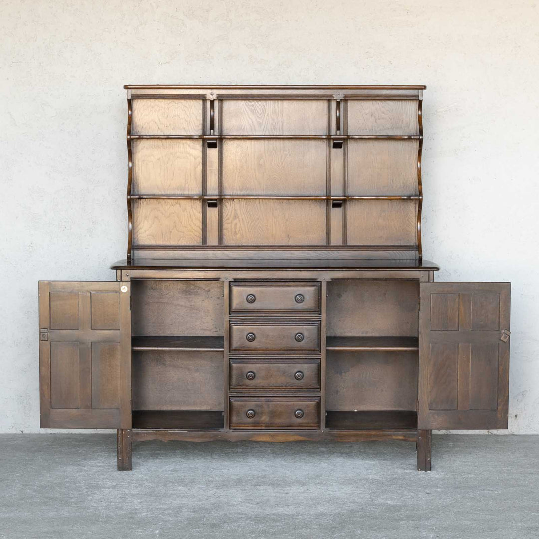英国【ERCOL アーコール】伝統的な気品あふれるデザイン オープンカップボード Old Colonial オールドコロニアル /22I[m]
