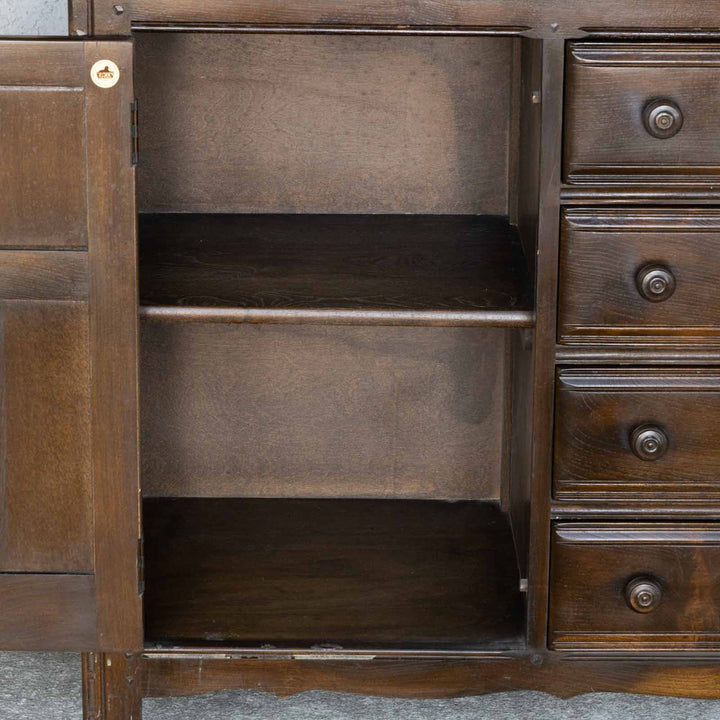 英国【ERCOL アーコール】伝統的な気品あふれるデザイン オープンカップボード Old Colonial オールドコロニアル /22I[m]