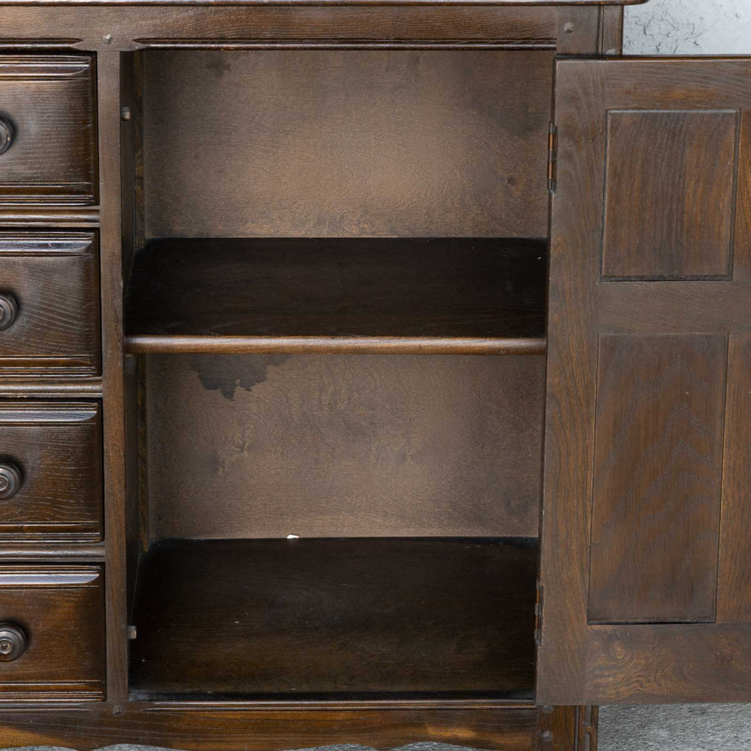英国【ERCOL アーコール】伝統的な気品あふれるデザイン オープンカップボード Old Colonial オールドコロニアル /22I[m]