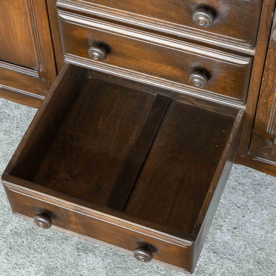 英国【ERCOL アーコール】伝統的な気品あふれるデザイン オープンカップボード Old Colonial オールドコロニアル /22I[m]