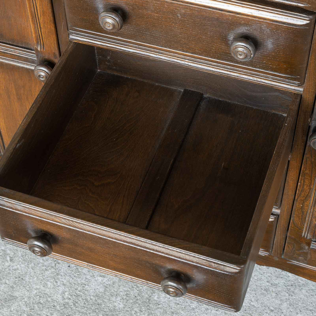 英国【ERCOL アーコール】伝統的な気品あふれるデザイン オープンカップボード Old Colonial オールドコロニアル /22I[m]