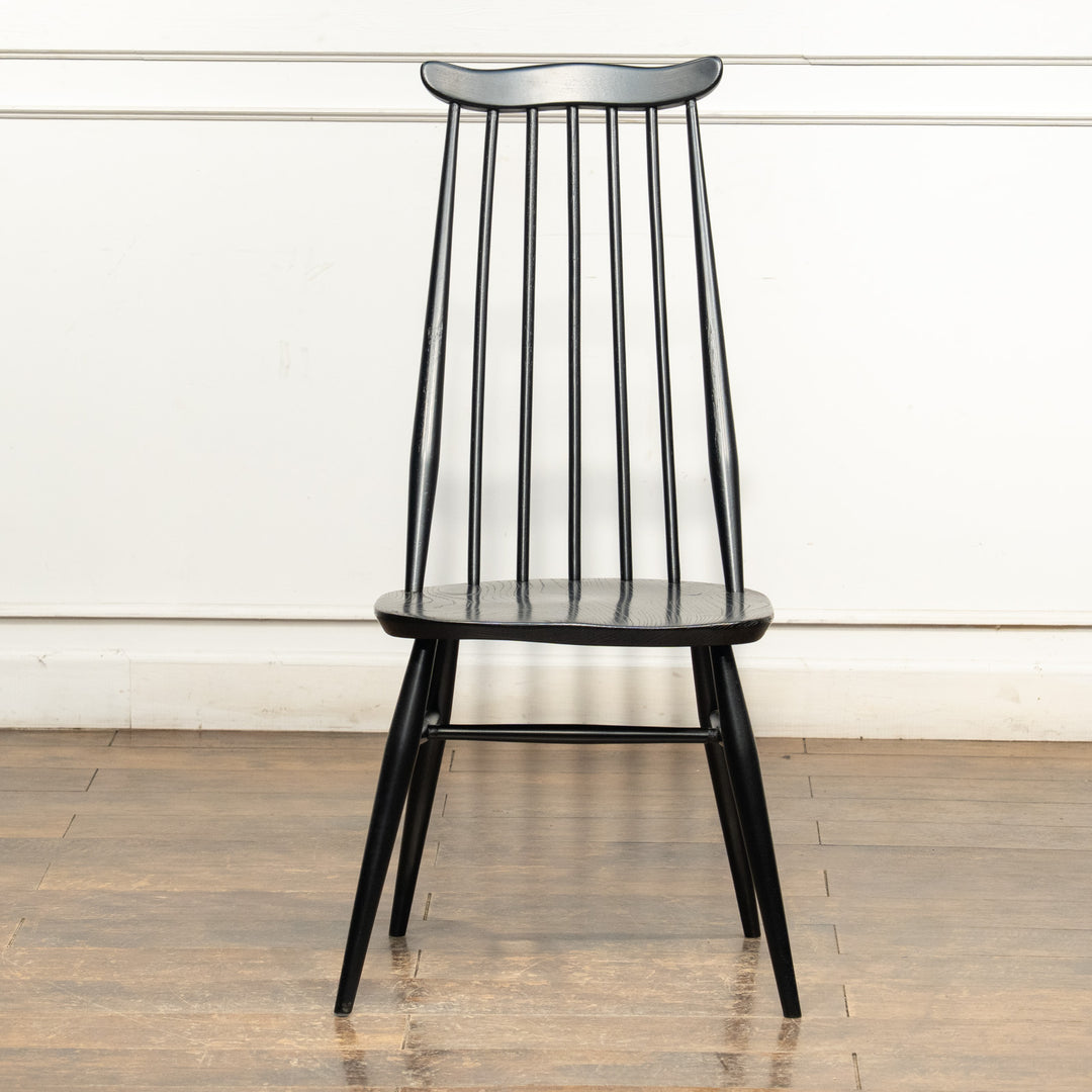 英国【ERCOL アーコール】ブラックフレームにリメイク ゴールドスミスチェア No.369 /22I-10