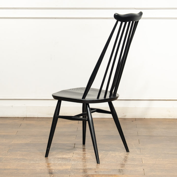 英国【ERCOL アーコール】ブラックフレームにリメイク ゴールドスミスチェア No.369 /22I-10