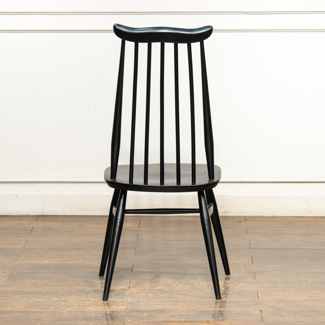 英国【ERCOL アーコール】ブラックフレームにリメイク ゴールドスミスチェア No.369 /22I-10