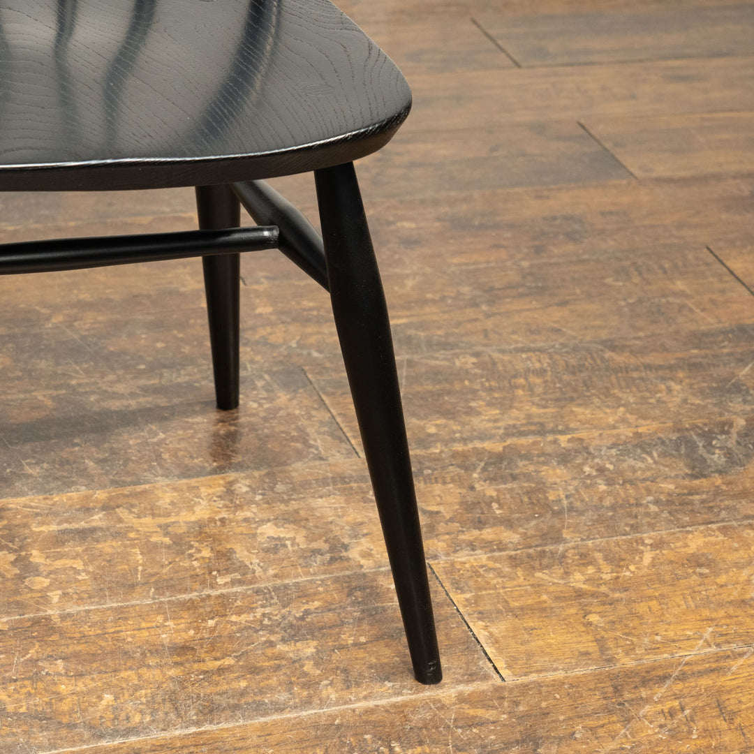 英国【ERCOL アーコール】ブラックフレームにリメイク ゴールドスミスチェア No.369 /22I-10