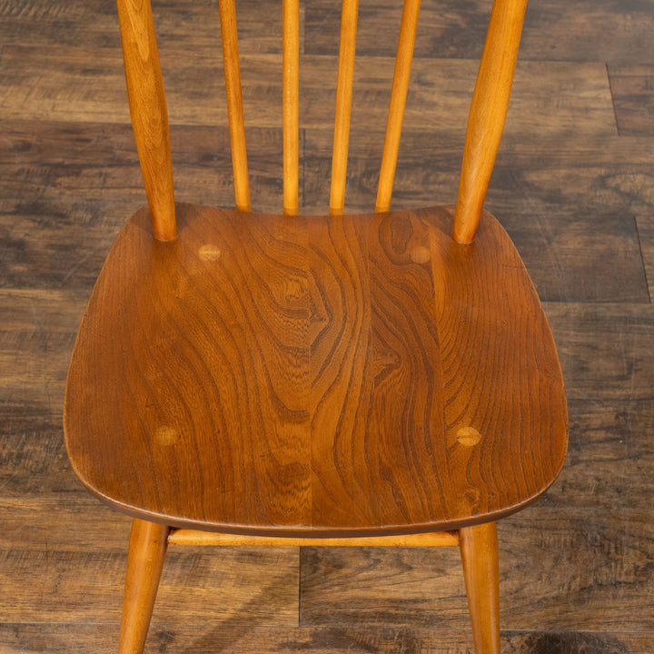 英国【ERCOL アーコール】シンプルで直線的なデザイン ハイバック スティックバックチェア No.608 Windsor ウインザー /22I-8[m]