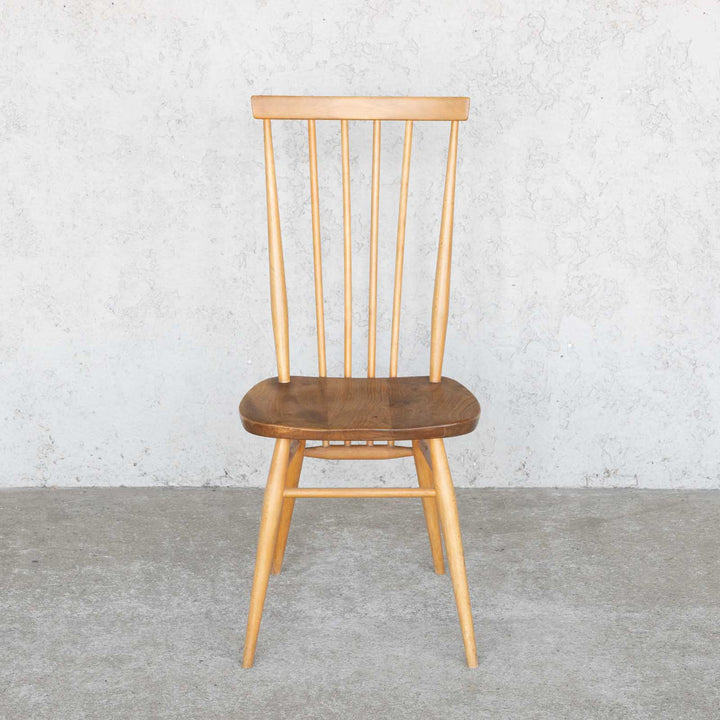 英国【ERCOL アーコール】シンプルで直線的なデザイン ハイバック スティックバックチェア No.608 Windsor ウインザー /22I-9 [m]