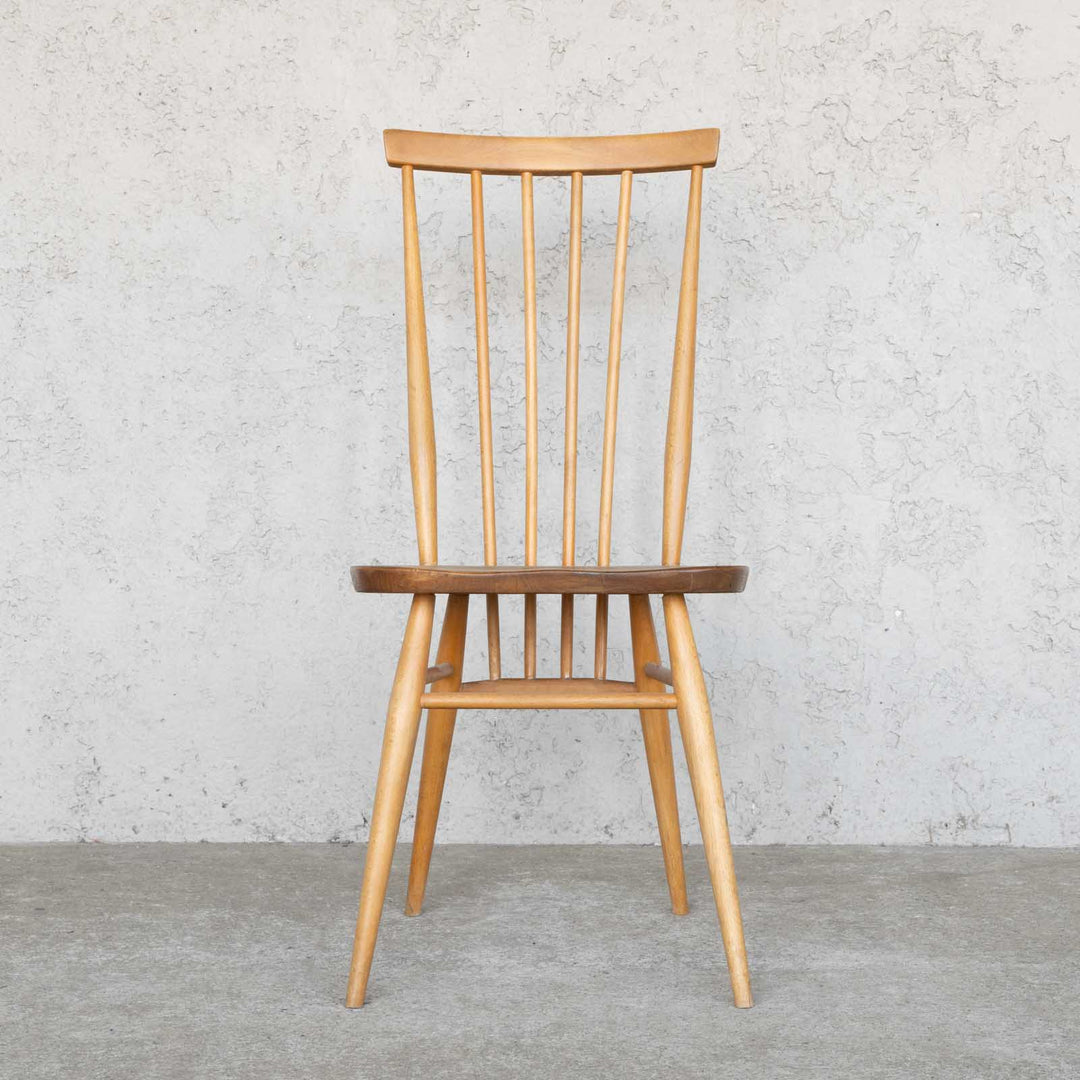 英国【ERCOL アーコール】シンプルで直線的なデザイン ハイバック スティックバックチェア No.608 Windsor ウインザー /22I-9 [m]